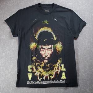 CVLA Marvel Loki Thor Black Graphic Tee Shirt